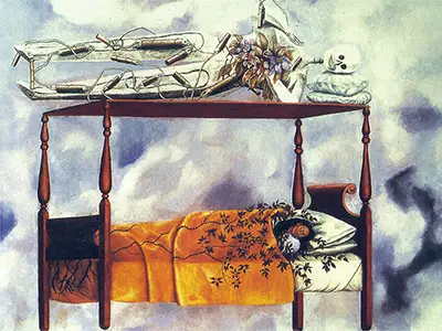 Le rêve (le lit) Frida Kahlo